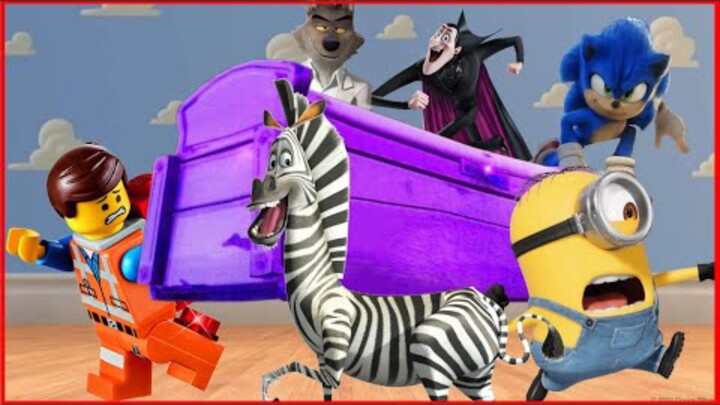 Madagascar 3 & The Bad Guys & Lego & Minions & Sonic & Hotel Transylvania - Coffin Dance Song COVER