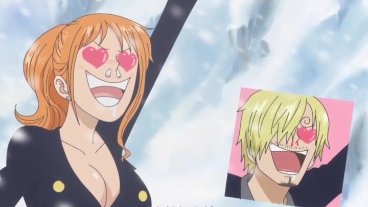 Sanji pandai sekali menghadapi orang. Dengan tubuh Nami, dia terkesan banget hahaha