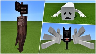 How to KILL Trevor Henderson's Creatures: Siren Head, Cartoon Cat, Bridge Worm in Minecraft PE Addon