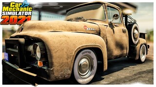 TOW Truck That HAULS // Ford F100 Tow Truck Restoration // Car Mechanic Simulator 2021 Gameplay