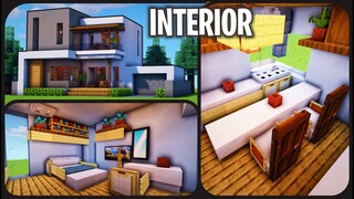 Cara Membuat Dekorasi & Interior Rumah Modern #27 ! || Minecraft Modern Pt.36