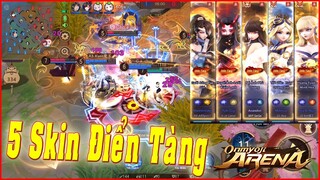 🌸Onmyoji Arena: 5 Skin VIP Điển Tàng Cùng 1 Team - Combat Nổ Mắt Với Chiêu Thức Quá Đẹp