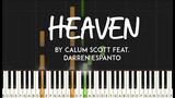 Heaven by Calum Scott feat. Darren Espanto synthesia piano tutorial +sheet music