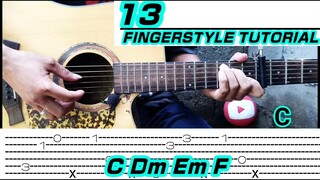 13 - Lany (Guitar Fingerstyle Cover) Tabs + Chords