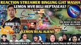 REACTION STREAMER KAGET + BINGUNG LIAT MASHA LEMON MVP PAKAI HEPTASEAS | RRQ VS AE MPL ID S11 GAME 1