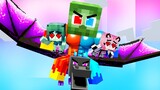 Monster School: Fire and ICE Prince Zombie War Dragon Boss - Sad Story - Minecraft Animation