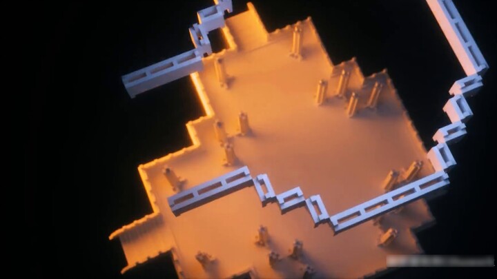 Model menara sudut Kota Terlarang MC model rakitan cetak 3D - Seri Kota Terlarang Nasional [Arsitek 
