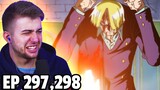 SANJI IS INSANE!!! One Piece Episode 297 & 298 REACTION + REVIEW!