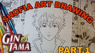 drawing anime gintama part.1