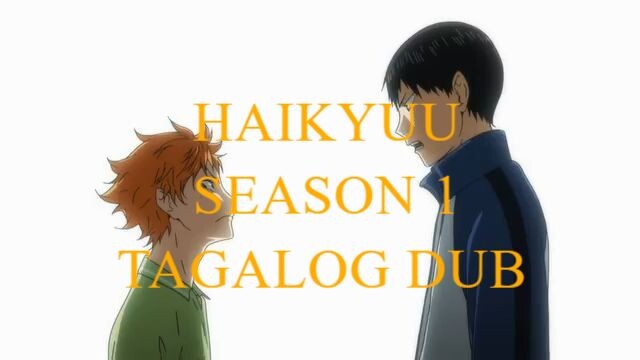 Haikyu - S1: Episode 1 (Tagalog)