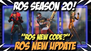 ROS NEW REEDEM CODE? SEASON 20 | ROS FREE SKIN (ROS NEW UPDATE)