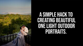 A Simple Hack to Creating Beautiful One Light Outdoor Portraits (Raffle Winner Announcement)