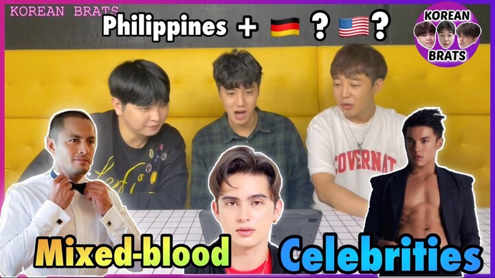 [REACT] Koreans react to Filipino Celebrities with foreign blood