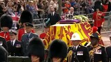 Queen Elizabeth II's coffin arrives at Westminster Hall on gun carriage