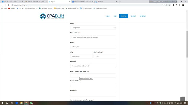 CPA Marketing Class-04  Batch-173 & 174 CPA Network Apply