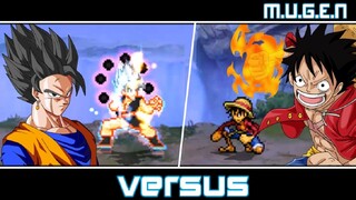 Luffy All Form VS Boss All Anime - MUGEN JUS CHAR