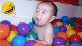 Cute Baby Playing With Balloons Will Make You Laugh - Funniest Babies Videos