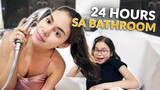 24 HOURS BATHROOM CHALLENGE | IVANA ALAWI