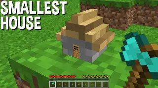 HOW to BUILD SMALLEST HOUSE in Minecraft ???