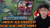 MABAR BARENG R7 PAKE LANCELOT ! PAQUITO X LANCELOT ACAK-ACAK LAWN OF DAWN - Mobile Legends