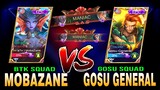 2X Maniac! Mobazane Totally Destroyed Gosu General in Rank | GOSU Squad vs. BTK Squad ~Mobile Legend