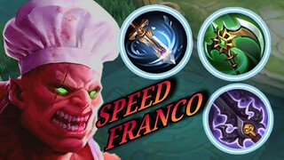 FRANCO FULL ATTACK SPEED BUILD | SL HIRU MLBB