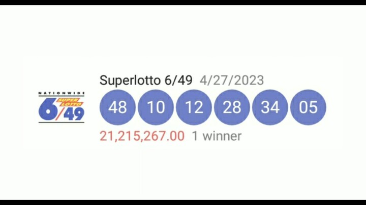 Lotto - 6/42 6/49, 6D 3D 2D: Result April 27 2023 - Thursday
