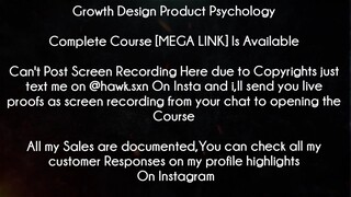 Growth Design Product Psychology Course download