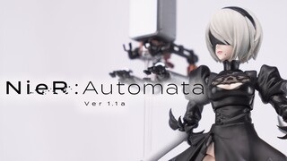 ช่างเป็นกลองหนังที่ยอดเยี่ยมจริงๆ...2B Bandai SHF NieR: Automata แบบเคลื่อนย้ายได้ขนาด 6 นิ้ว