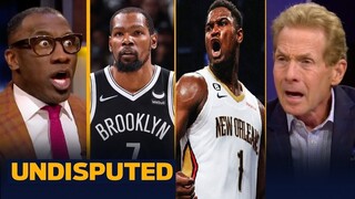 UNDISPUTED - Zion outduels Durant to lead Pelicans to win vs. Nets | Skip & Shannon react