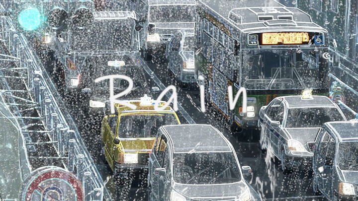 4K/Tanpa efek khusus】Dunia imersif dalam hujan