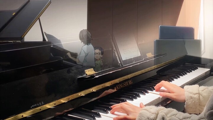 【Piano】 Bầu trời trong xanh, và có hàng ngàn con hạc giấy ngoài cửa sổ ｜ Bút chì màu hãy cẩn thận-MẸ