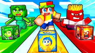 Playing an INSIDE OUT 2 LUCKY BLOCK RACE in Minecraft!