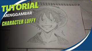 Menggambar Character Luffy Dari Anime One Piece