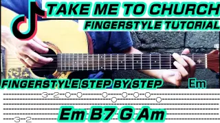 Take me to church | Hozier (Guitar Fingerstyle ) Step by Step Tabs + Chords