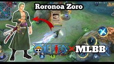 ZORO SKIN MOBILE LEGENDS COLLABORATION - ONE PIECE X MLBB