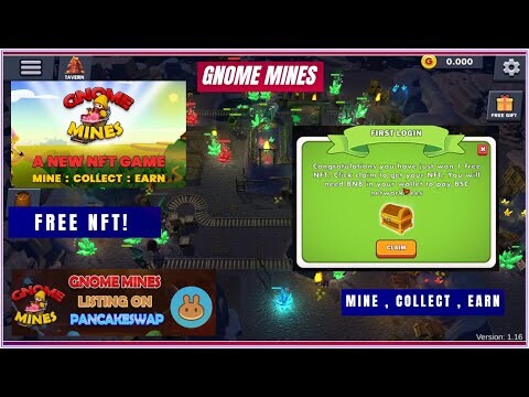 Gnome Mine Free NFT Event | Update , Gameplay ( Tagalog )