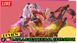 Review Skin Layla Paranormal Operative Mobile Legends Livestream Indonesia #shorts