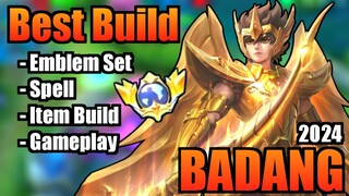 BADANG BEST BUILD 2024 | TOP 1 GLOBAL BADANG BUILD | BADANG - MOBILE LEGENDS | MLBB