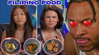 American Reacts To Teens Try Filipino Food | People Vs. Food