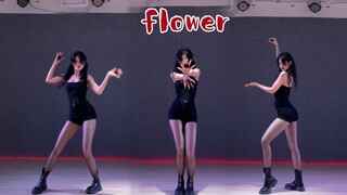 jisoo姐姐的【flower】翻跳～驾驭不住红丝 只能穿个黑丝了！