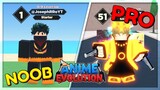 I Went From Noob to Master in Anime Evolution Simulator - Leaderboard Player