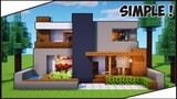 Cara Membuat Rumah Modern Perumahan Simple + Interior ! || Minecraft Modern Pt.34