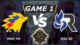 (TAGALOG) [GAME 1] ONIC PH VS RSG SG | M3 Playoffs Day 2 | MLBB World Championship 2021