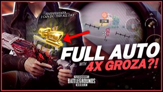 [1vs4] "FULL AUTO" with "4X GROZA"?!😨 | MASTERED RECOIL!  - PUBG MOBILE