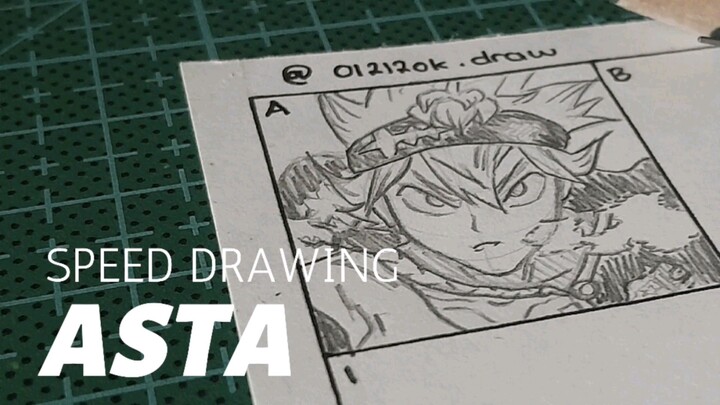 speed drawing Asta || Black Clover