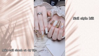 Mẫu nail chanh sả dự tiệc