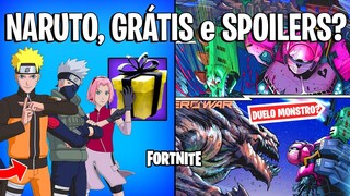 FORTNITE - NARUTO LOJA, ITEM GRÁTIS e SPOILERS MONSTRO vs ROBÔ?