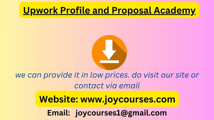 Upwork Profile and Proposal Academy