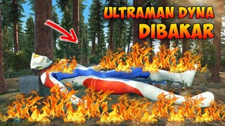 KASIHAN ULTRAMAN DYNA DIBAKAR OLEH KAMEN RIDER DAN POWER RANGER BLACK JAHAT - GTA V MOD